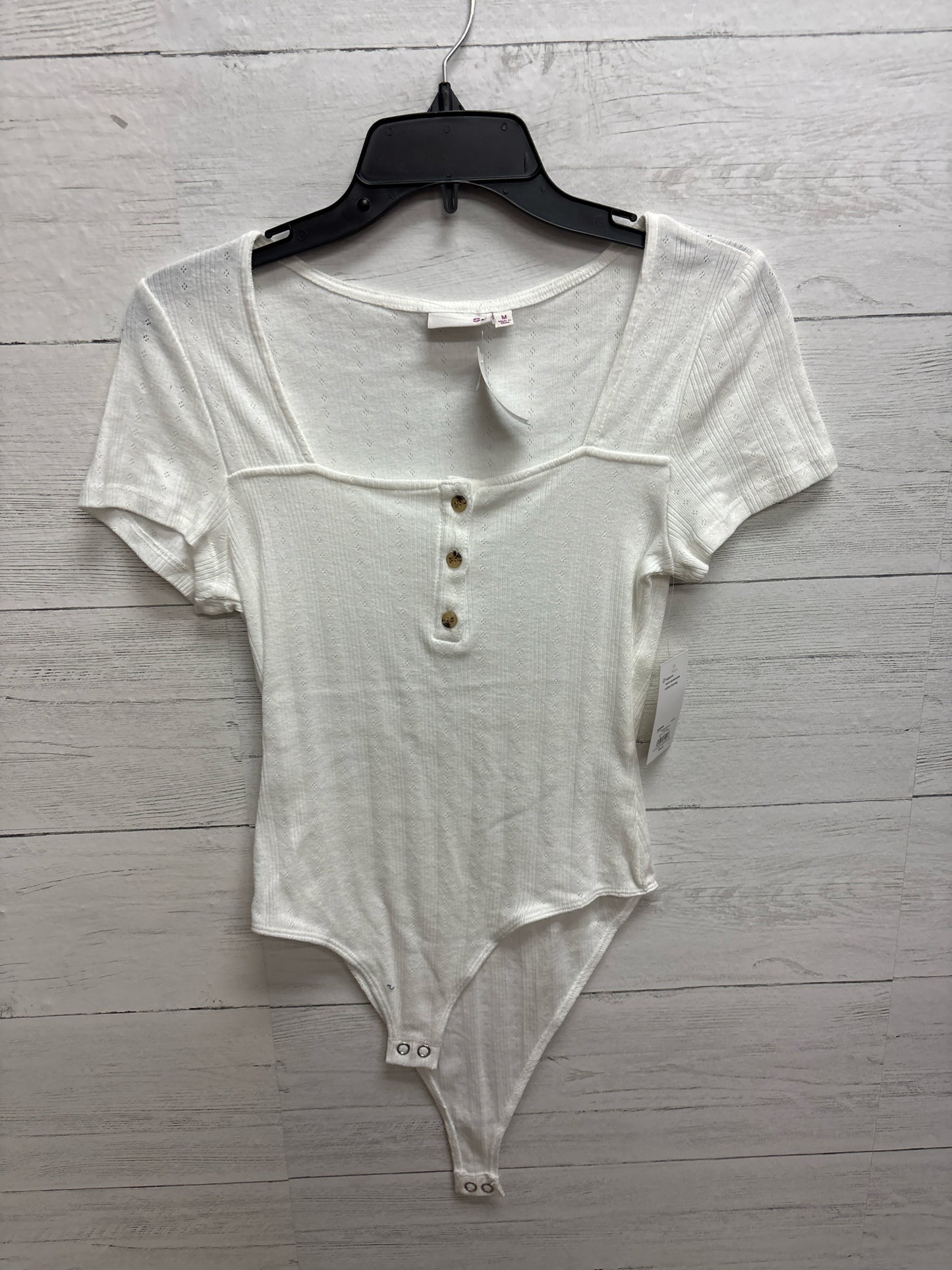 Size M SO White Womens Bodysuit