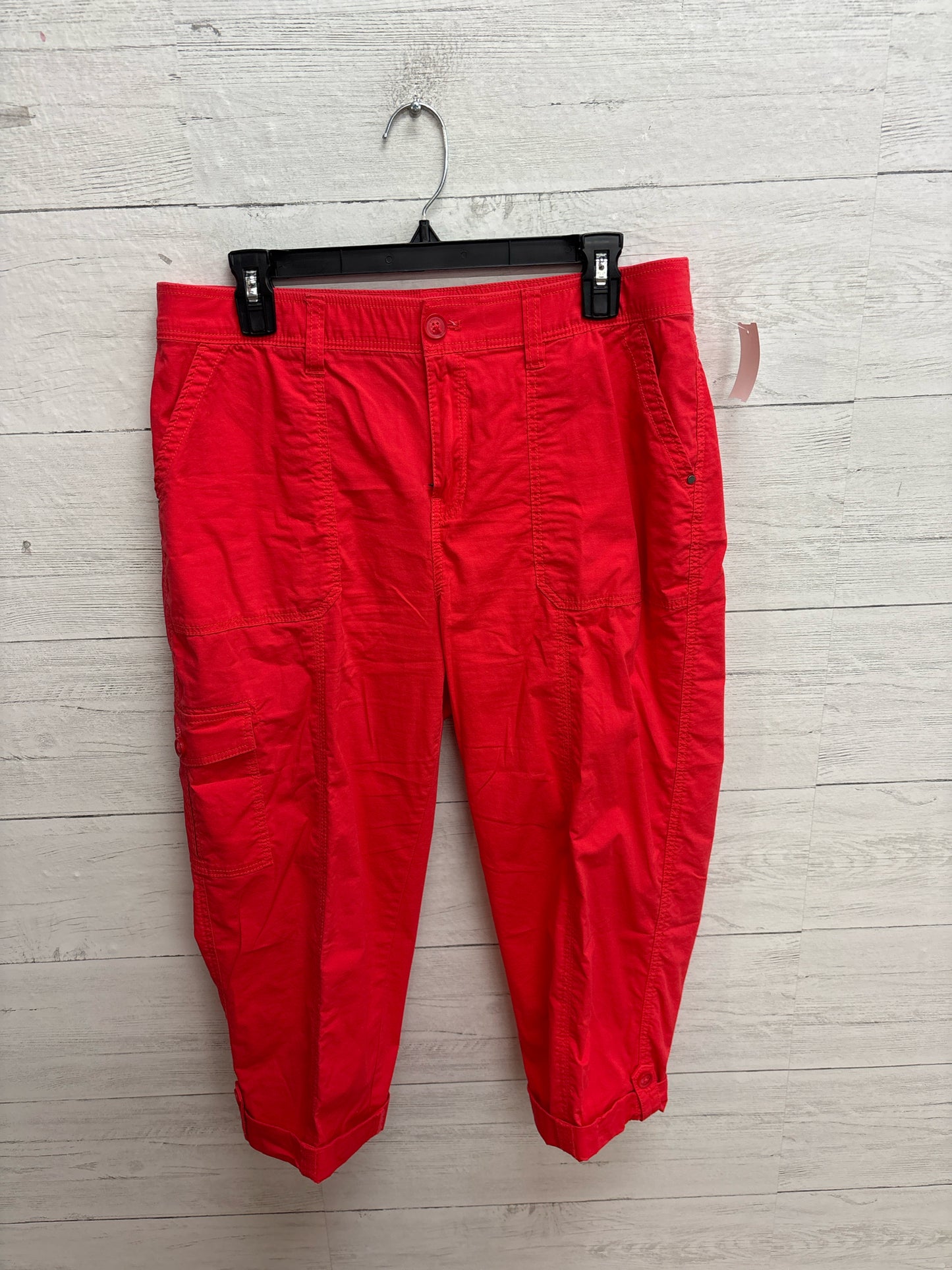 Size 10 Chico's Design Coral Womens Capri