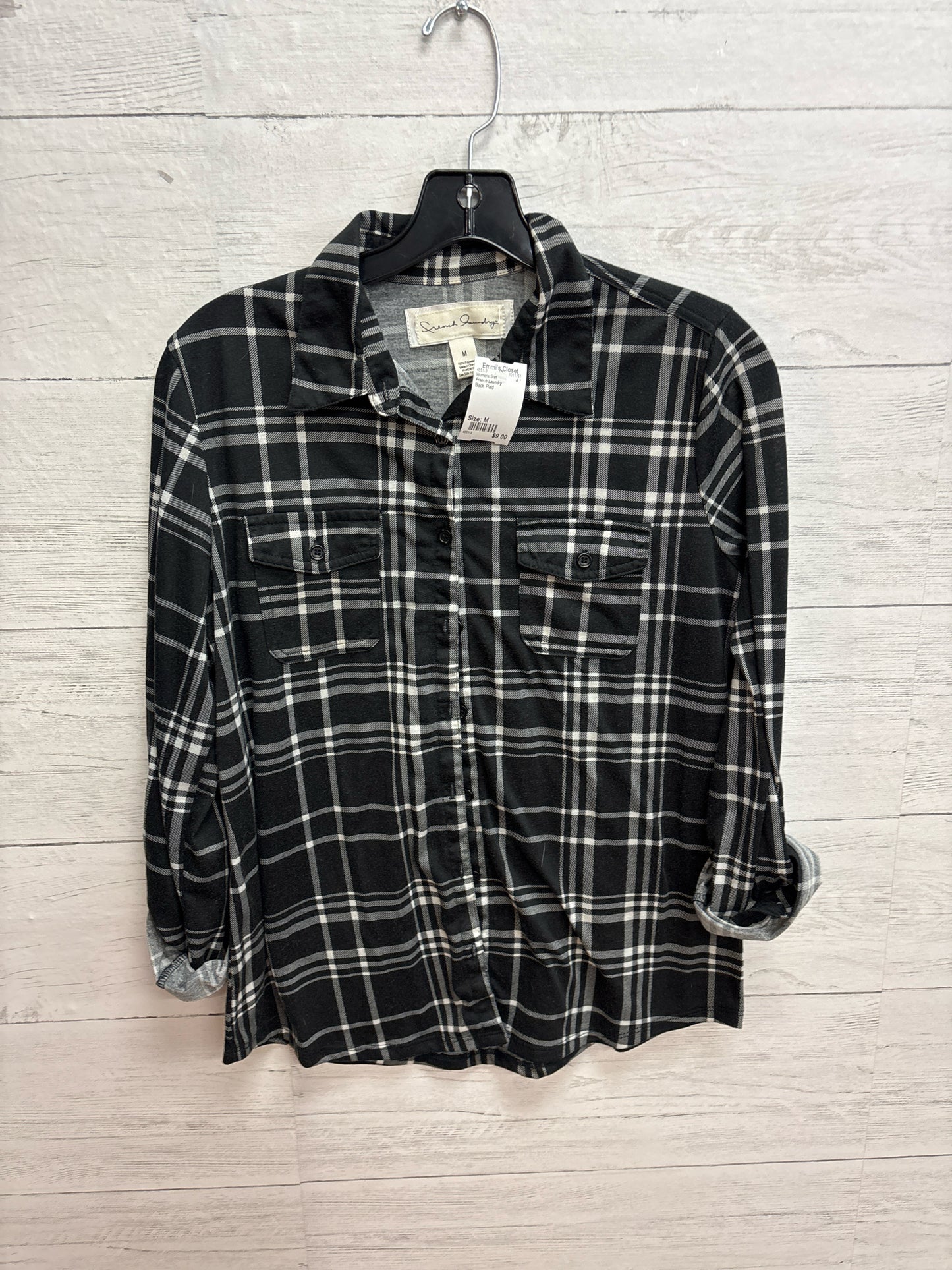 Size M French Laundry Black Womens Shirt