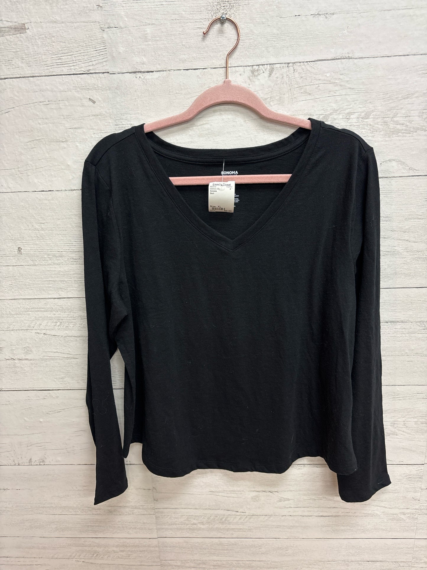 Size XL Sonoma Black Womens Shirt