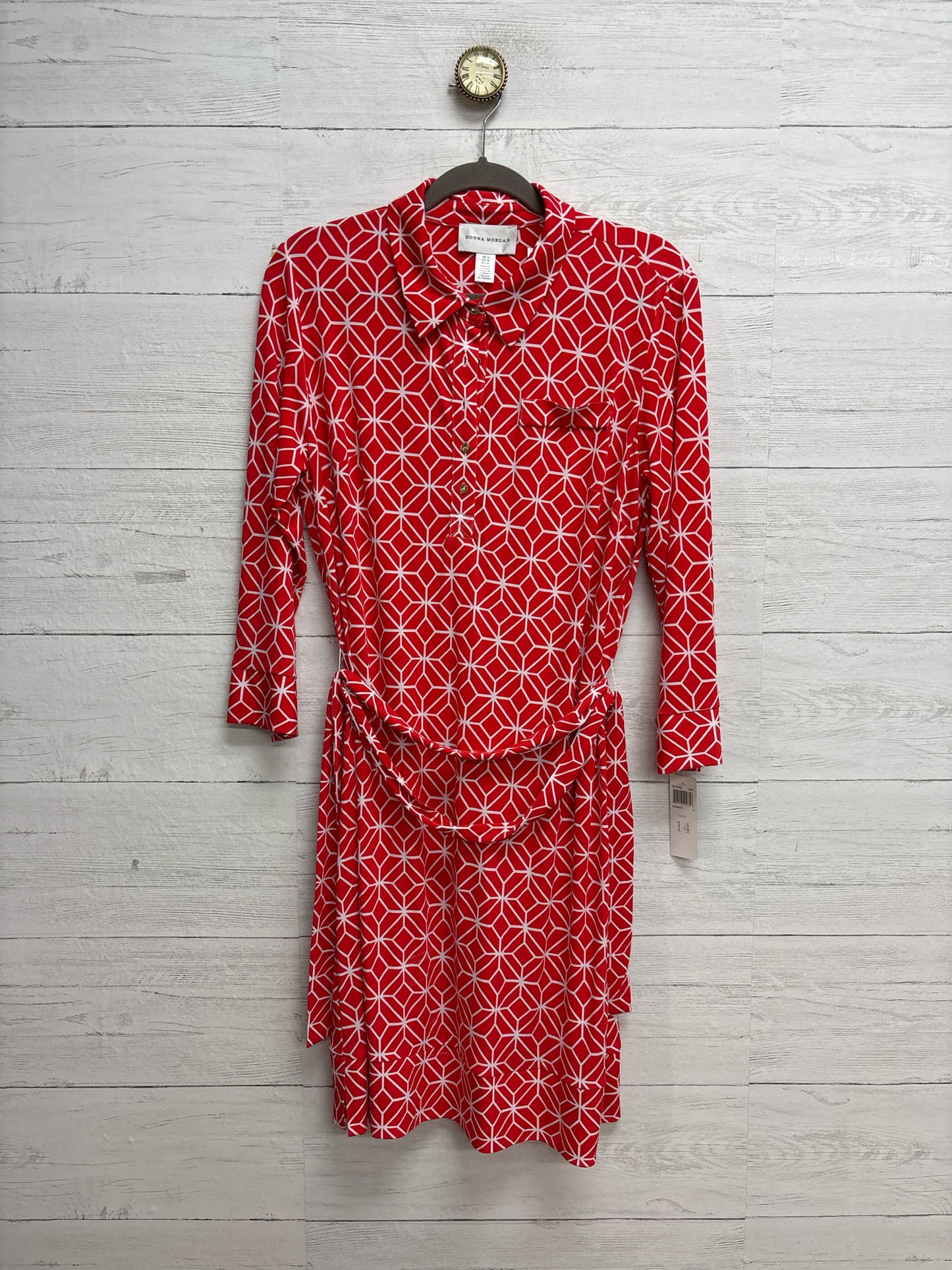Size 14 Donna Morgan Red Dress/Evening Wear