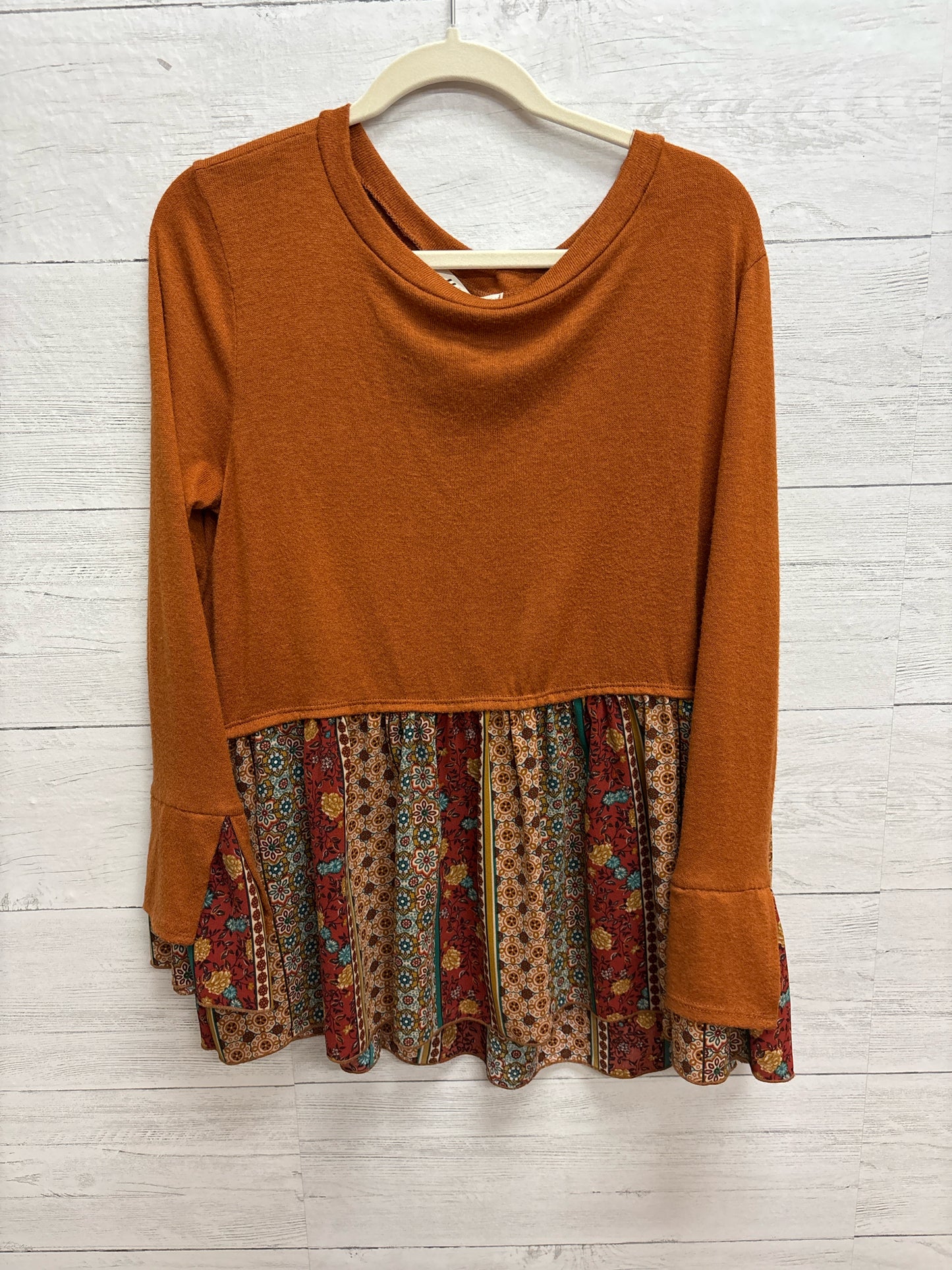Size M HAPTICS Orange Womens Shirt