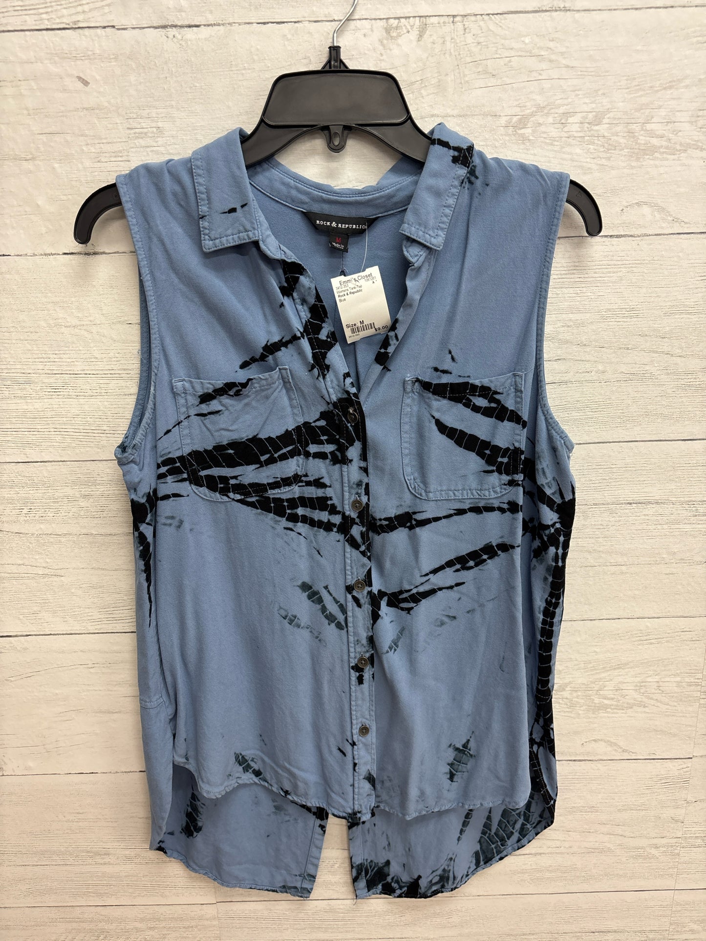 Size M Rock & Republic Blue Womens Tank-Top