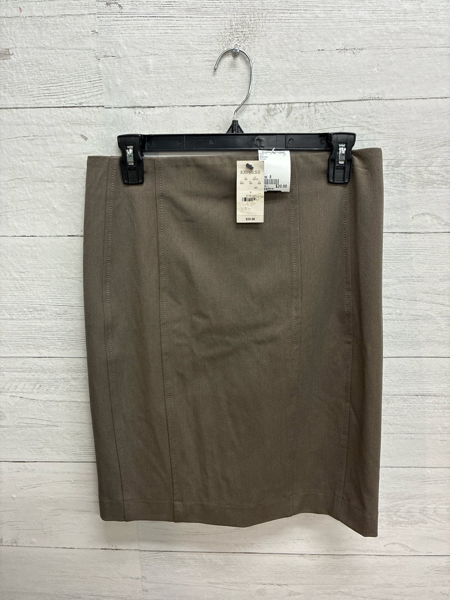 Size 8 Express Brown Skirt