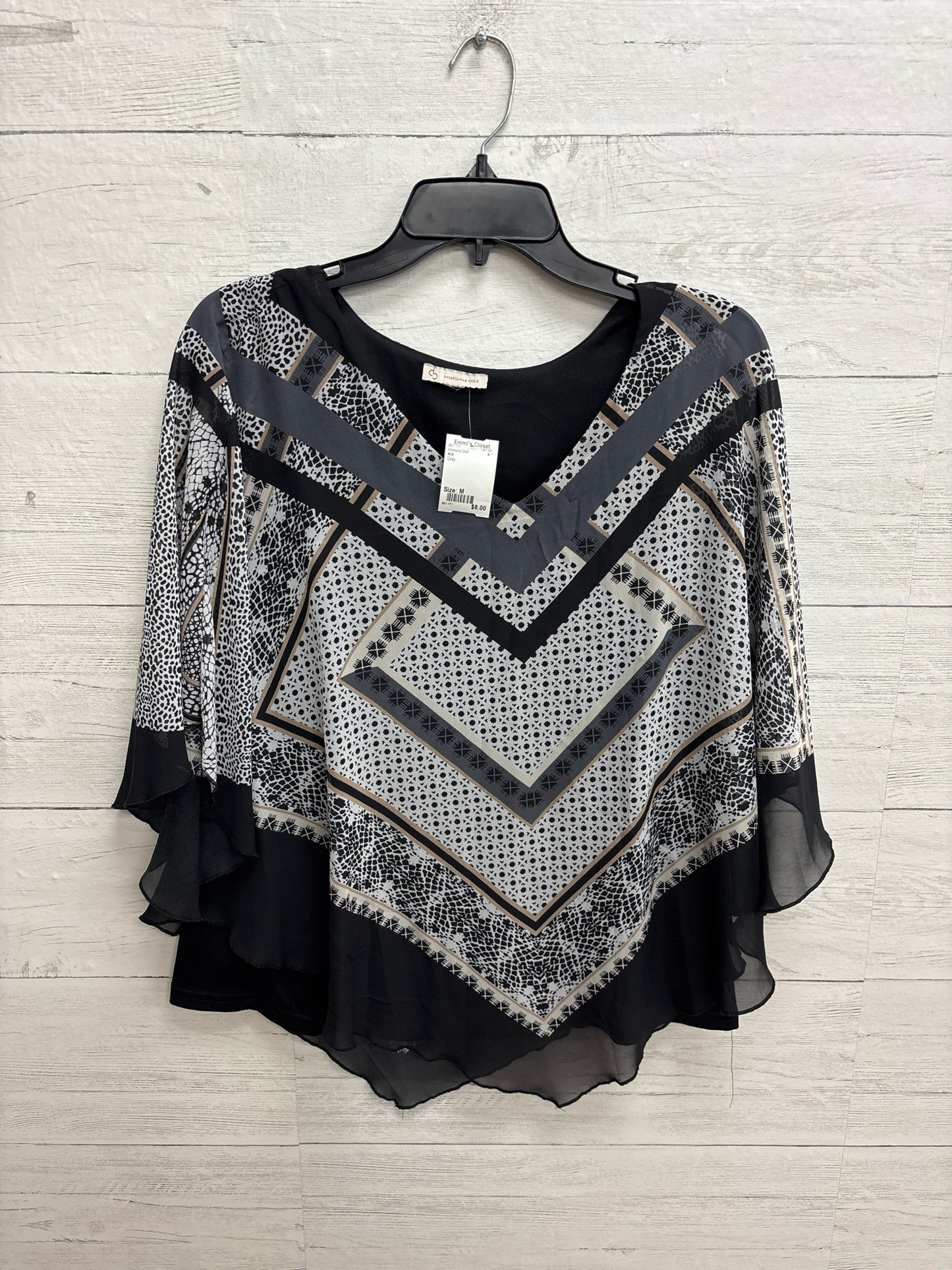 Size M N/A Grey Womens Shirt
