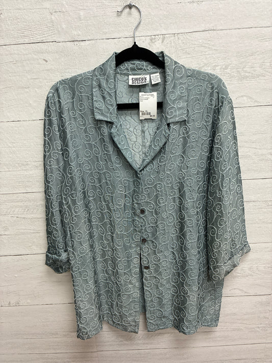 Size XL Chico's Design Silver Womens Cardigan