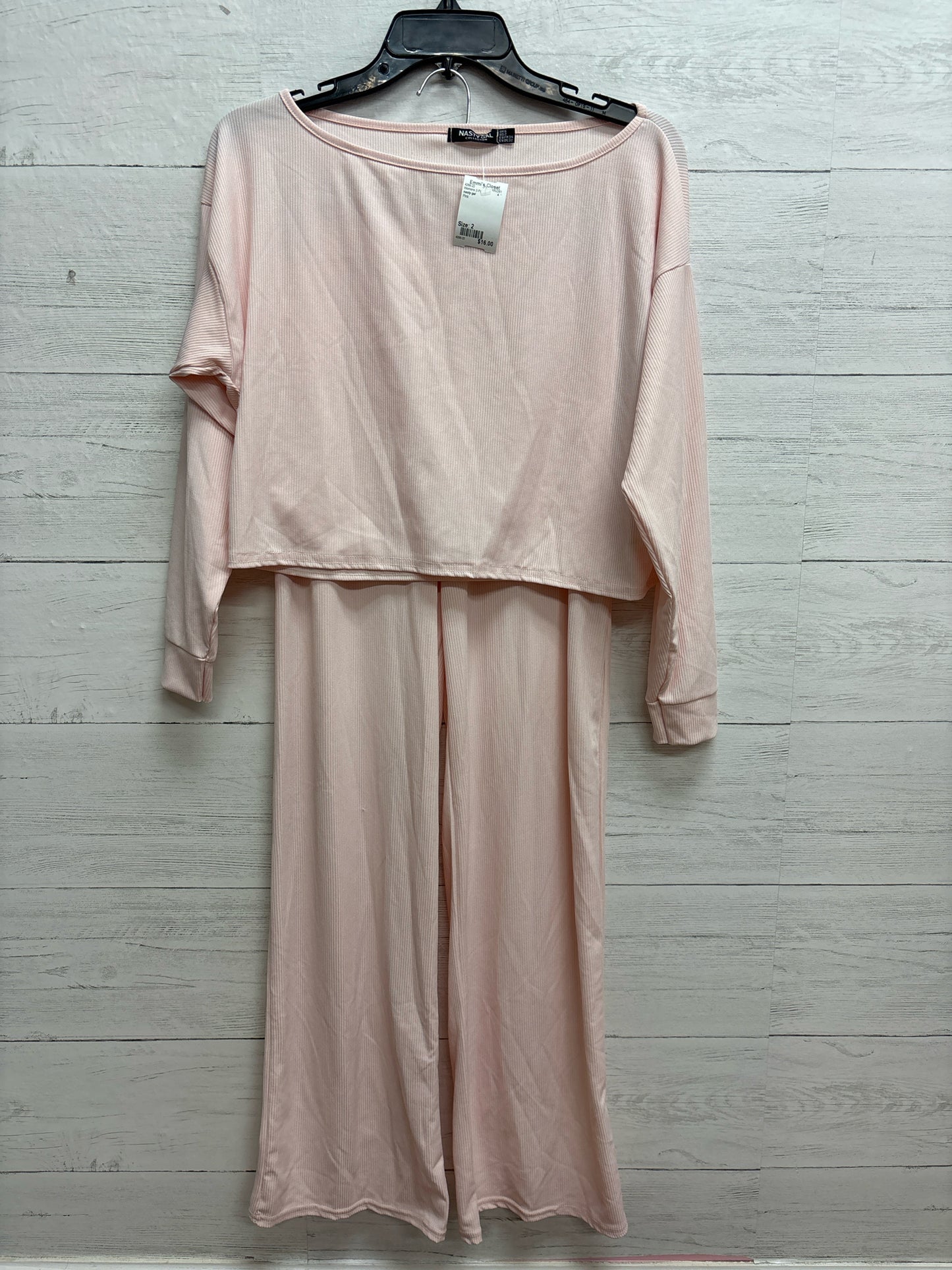 Size 2 nasty gal Pink Womens 2-Pc