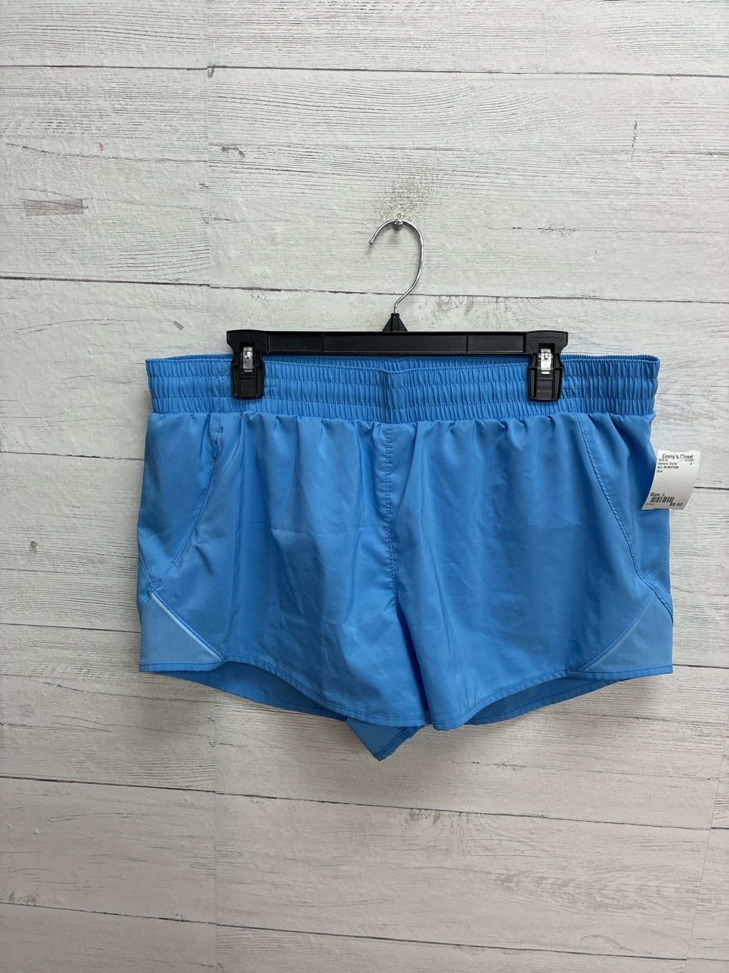 Size L ALL IN MOTION Blue Womens Shorts