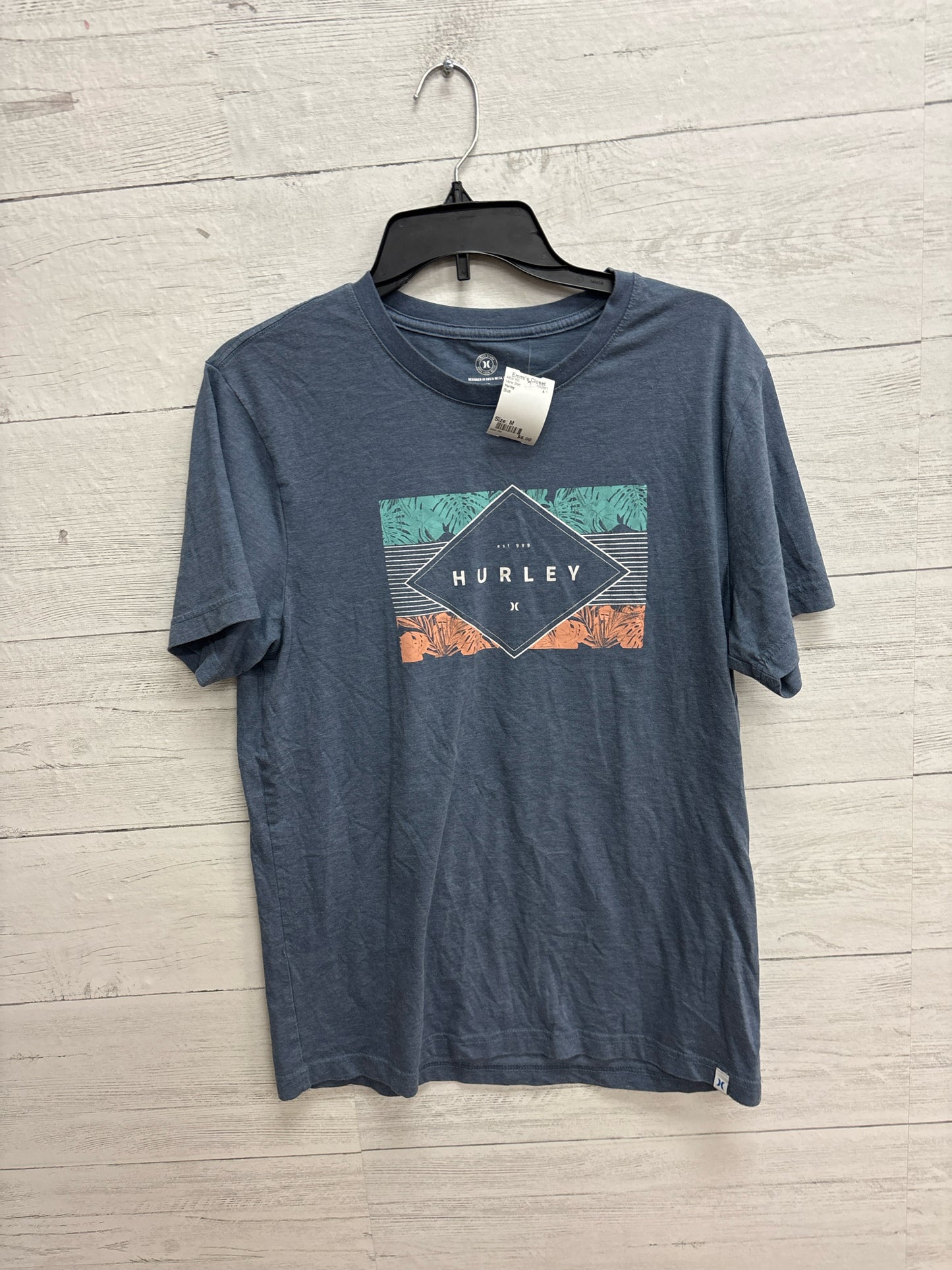 Size M Hurley Blue Mens Shirt