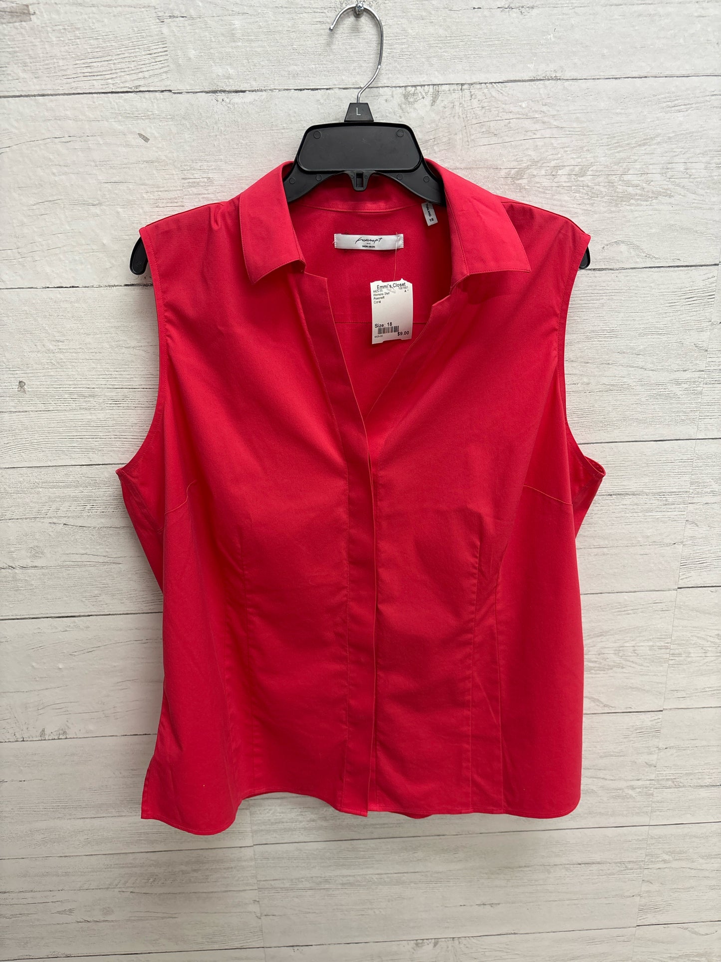 Size 18 Foxcroft Coral Womens Shirt
