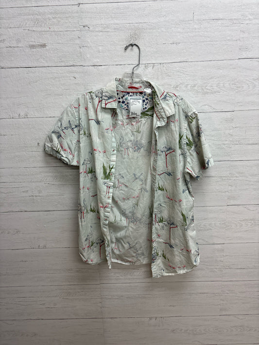 Size S Denim & Flower Blue Mens Shirt