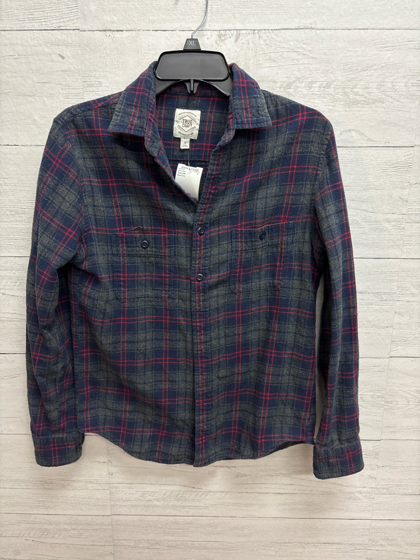 Size S True Craft Blue/Grey Mens Shirt
