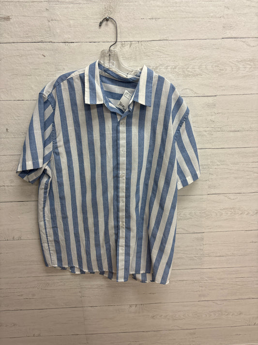 Size L N/A Blue/White Mens Shirt