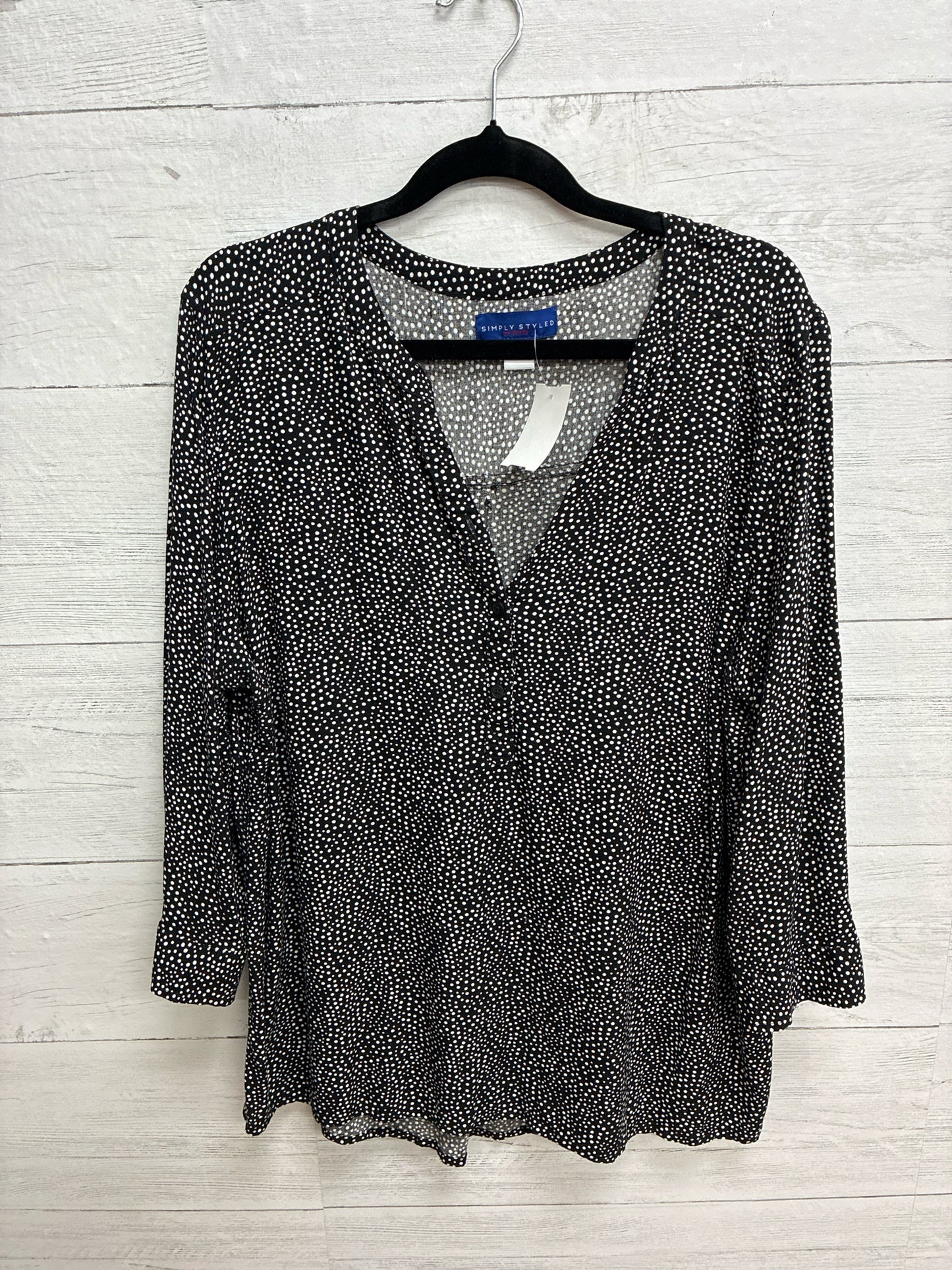 Size XL Simply Styled Black Womens Shirt