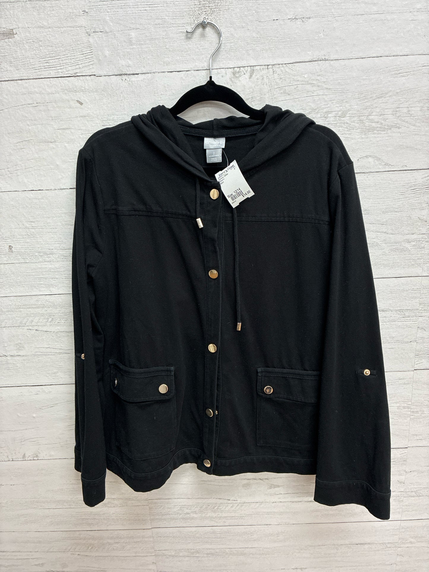 Size 12/14 Chico's Black Womens Jacket