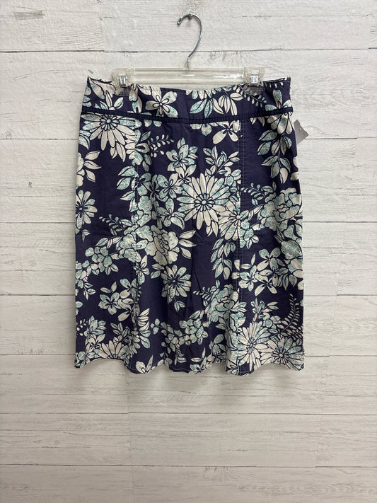 Size 10 Tall Eddie Bauer Blue Skirt