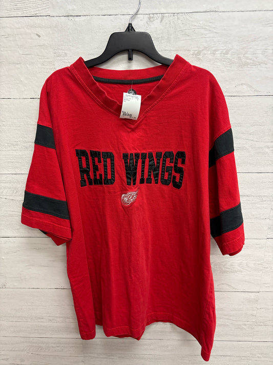 Size L Red Wings Red Womens Shirt