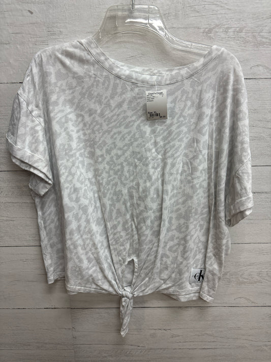 Size XL Calvin Klein white/grey Womens Shirt