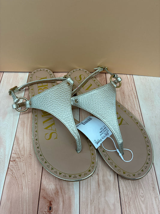 6.5 Sam & Libby Gold Womens Sandal