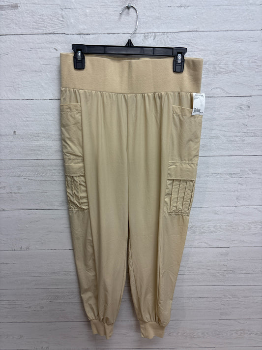 Size L white birch Tan Womens Pants