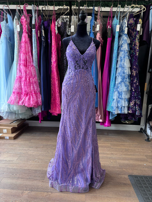 Size 0 Emmi's Elegance Lilac GOWN