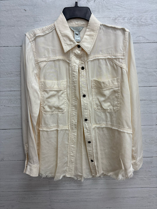 Size S Multiples Cream Womens Shirt