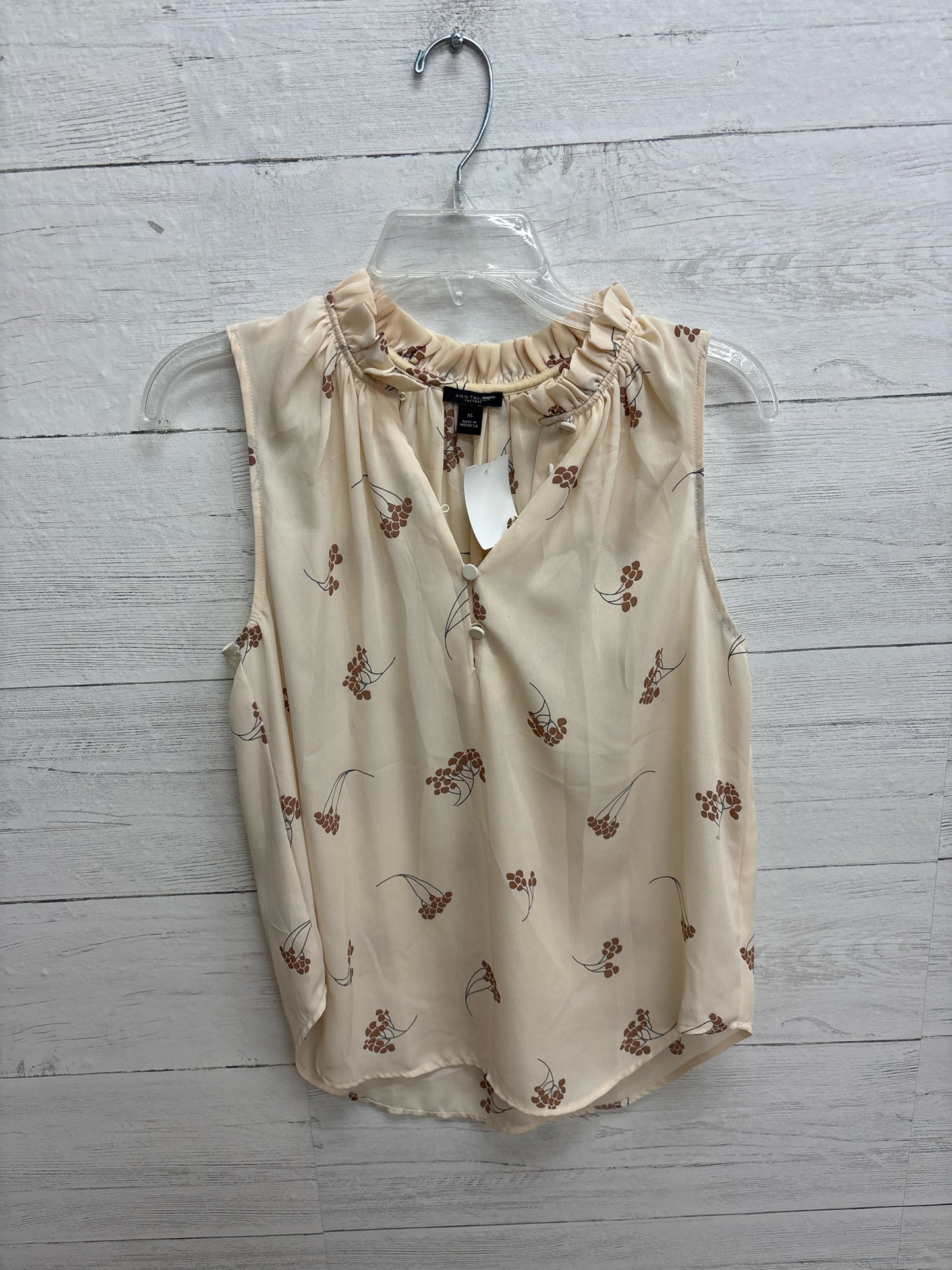 Size XS Ann Taylor TAN/BROWN Womens Shirt