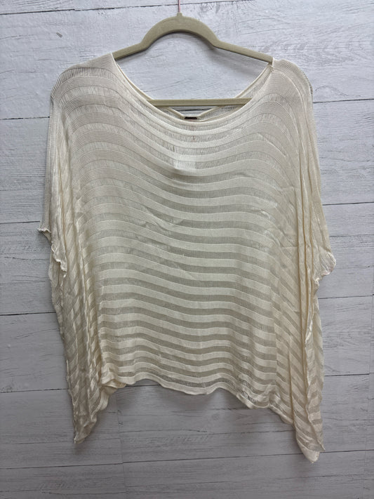 Size L Poof Cream Womens Shawl