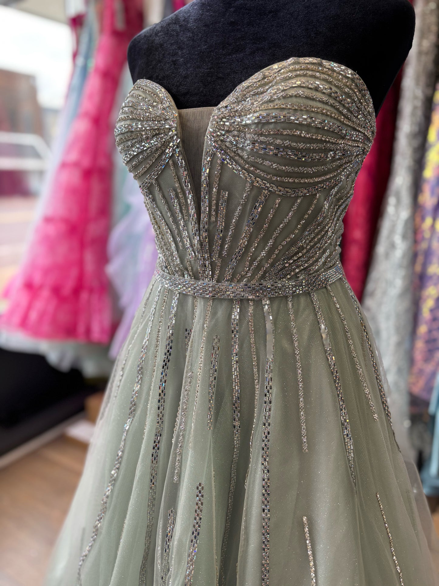 Size 6 Emmi's Elegance Sage GOWN