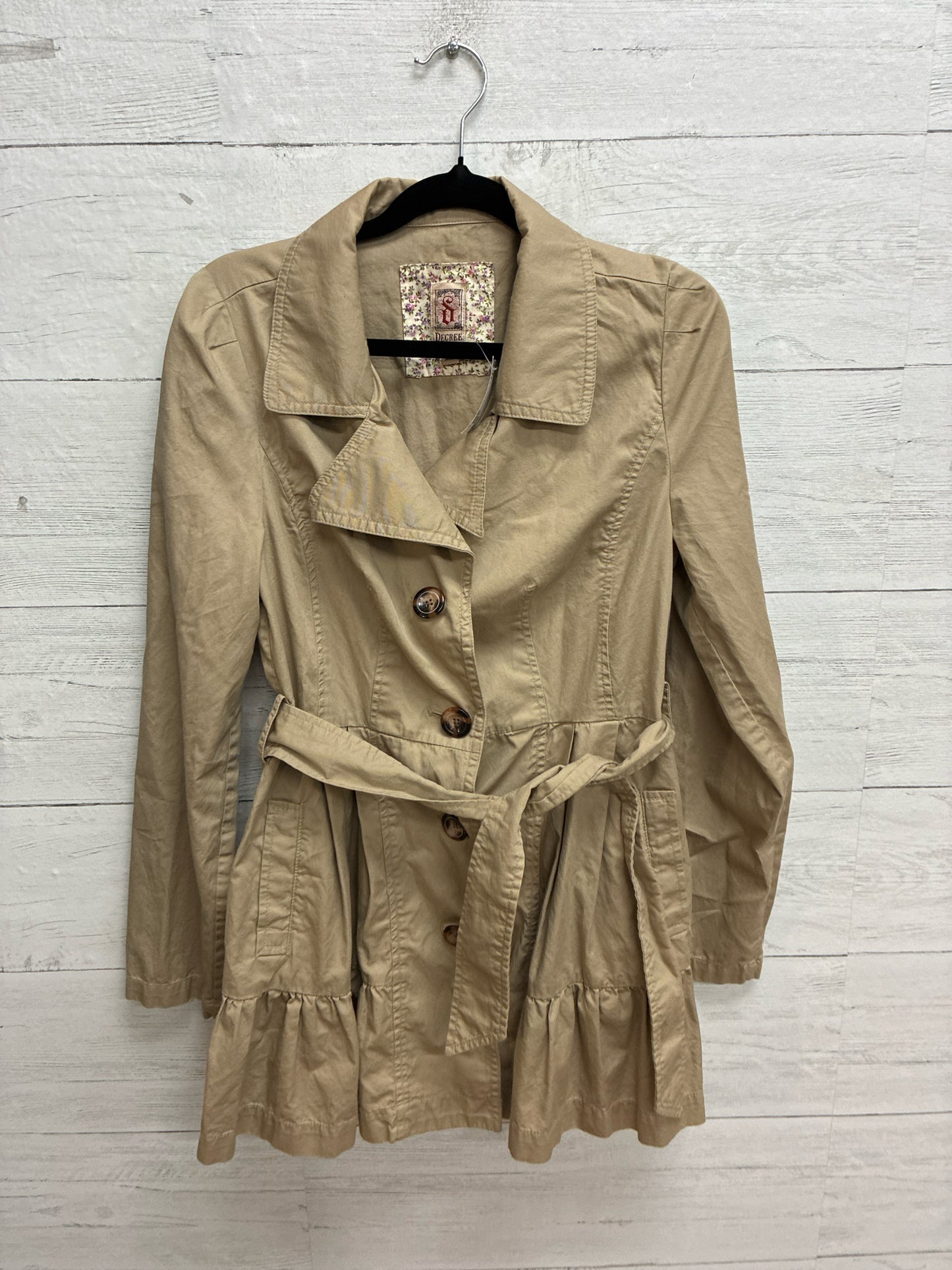Size S Decree Tan Womens Jacket