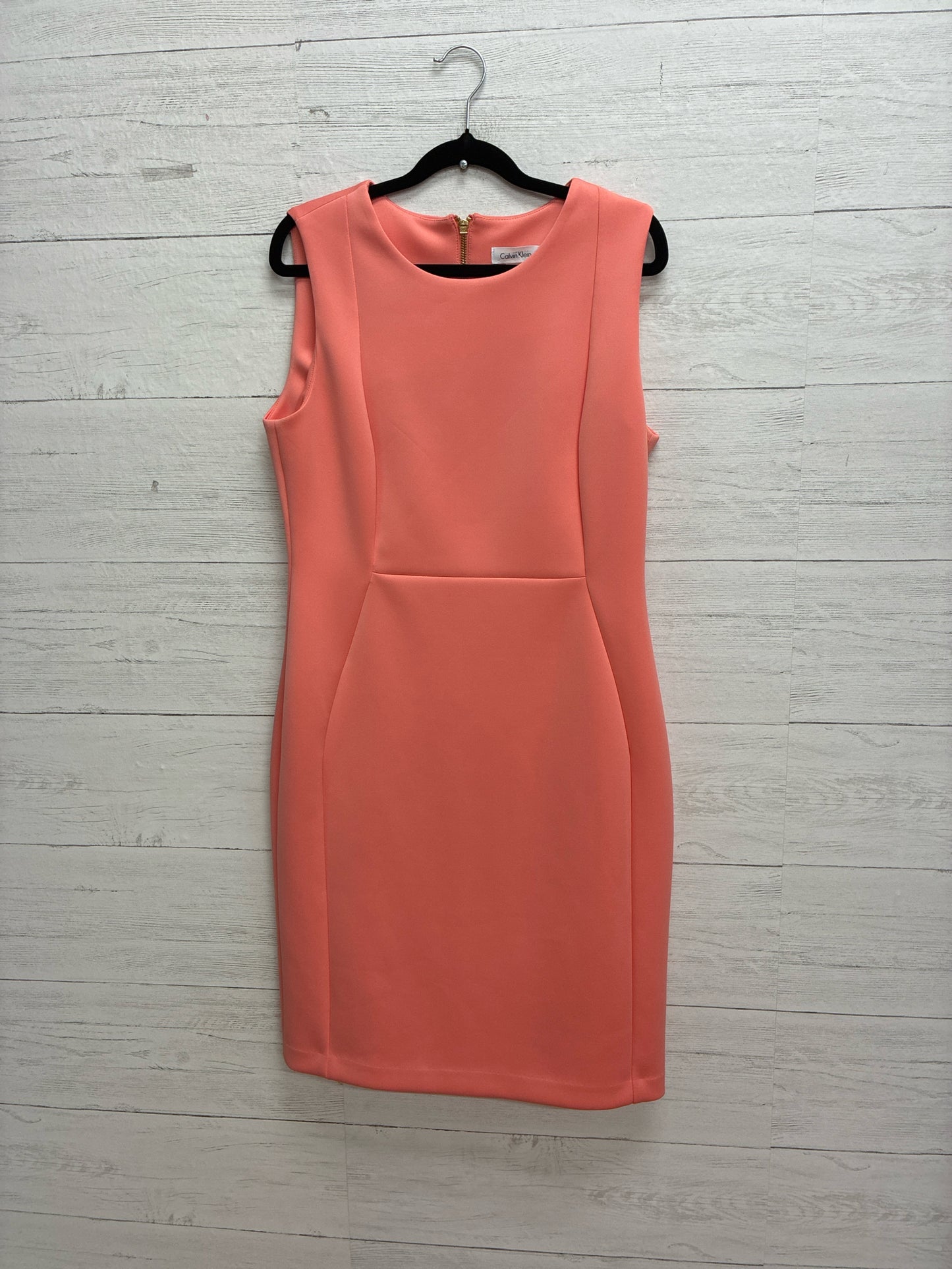 Size 12 Calvin Klein Peach Dress/Evening Wear