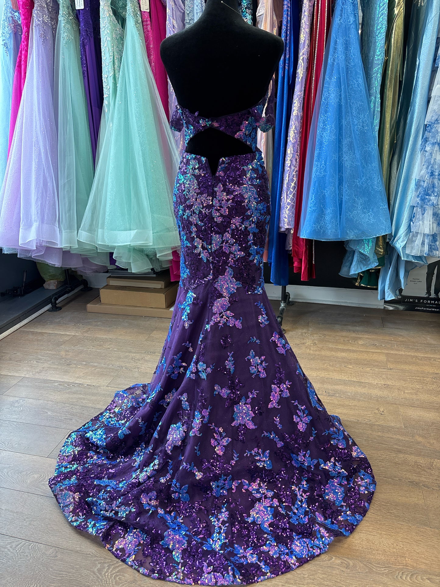 Size 0 Emmi's Elegance Purple GOWN