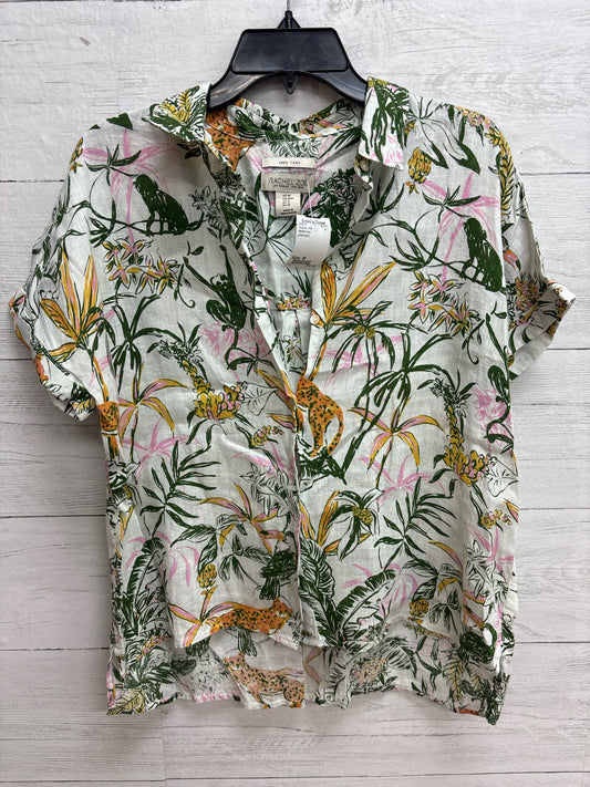 Size M Rachel Zoe green/pink Womens Shirt
