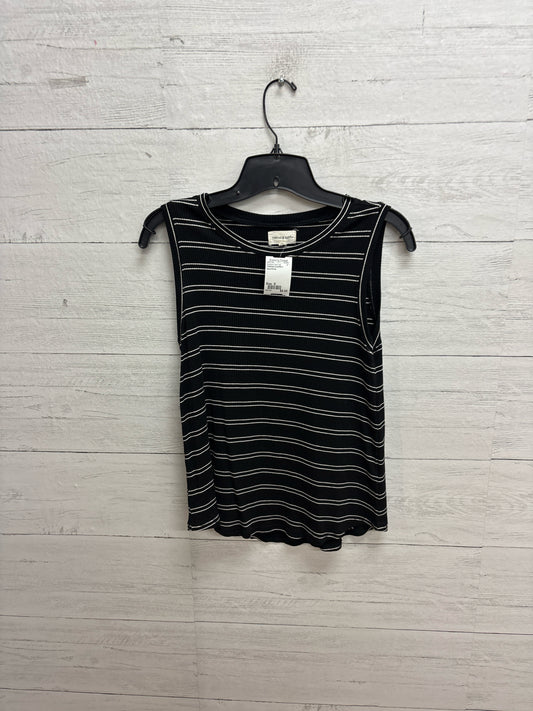 Size S THREAD & SUPPLY Black/White Womens Tank-Top
