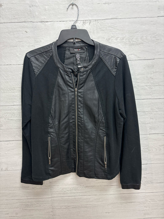 Size L Style  & Co Black Womens Jacket