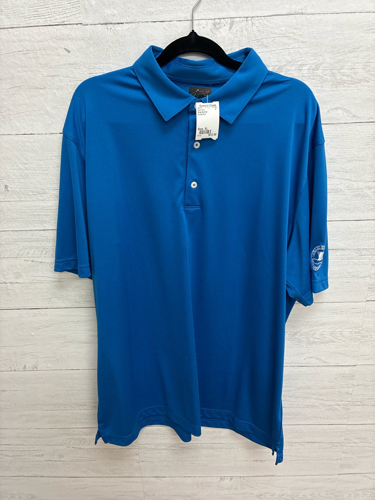 Size XL Greg Norman Royal Blue Mens Shirt
