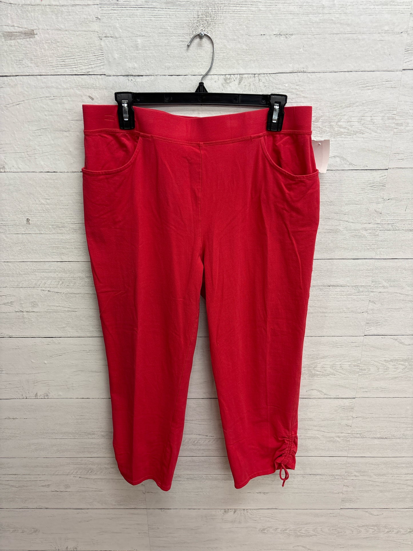 Size 1 Chico's Design Coral Womens Capri