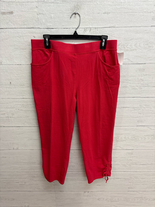 Size 1 Chico's Design Coral Womens Capri