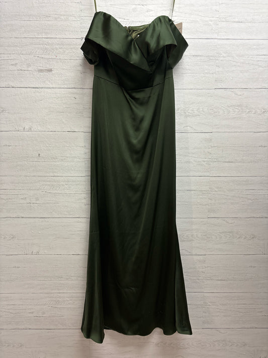 Size 4 REVELRY Olive Green Gown