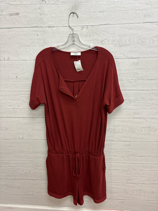 Size 1X Zenana Red Rompers