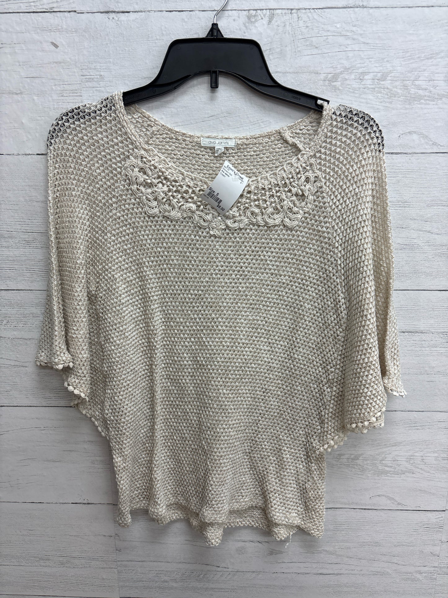 Size S Ava James Cream Womens Shirt