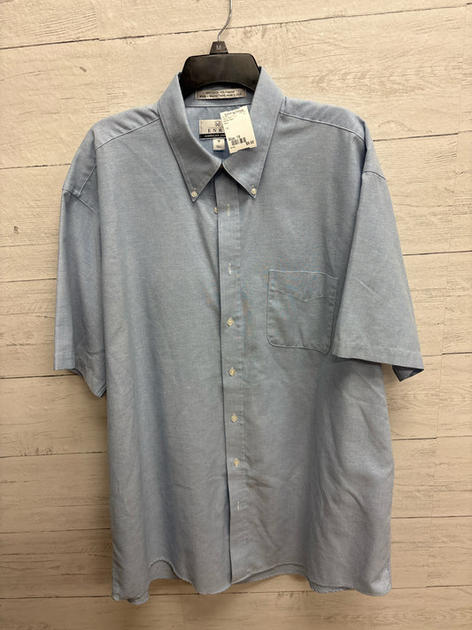 Size 18 Enrico Ferri Blue Mens Shirt