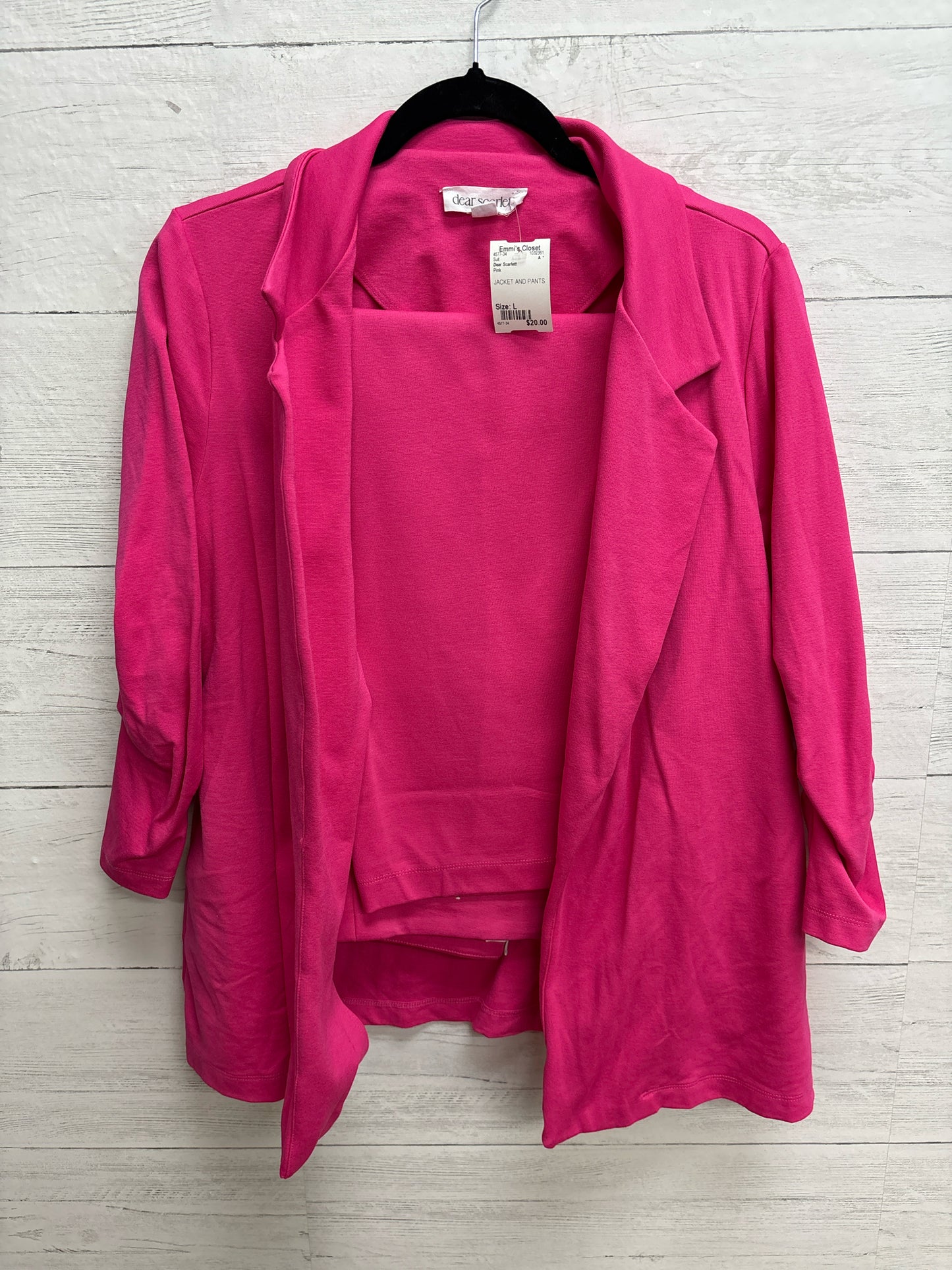Size L Dear Scarlett Pink Suit