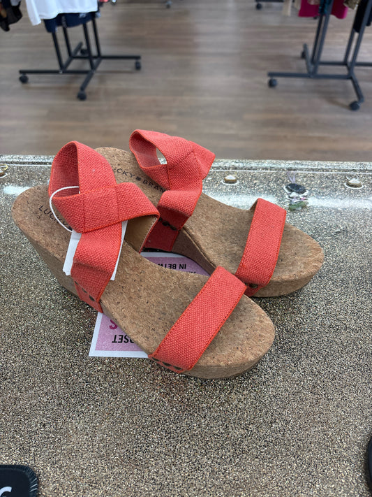 7 Lucky Orange Womens Sandal