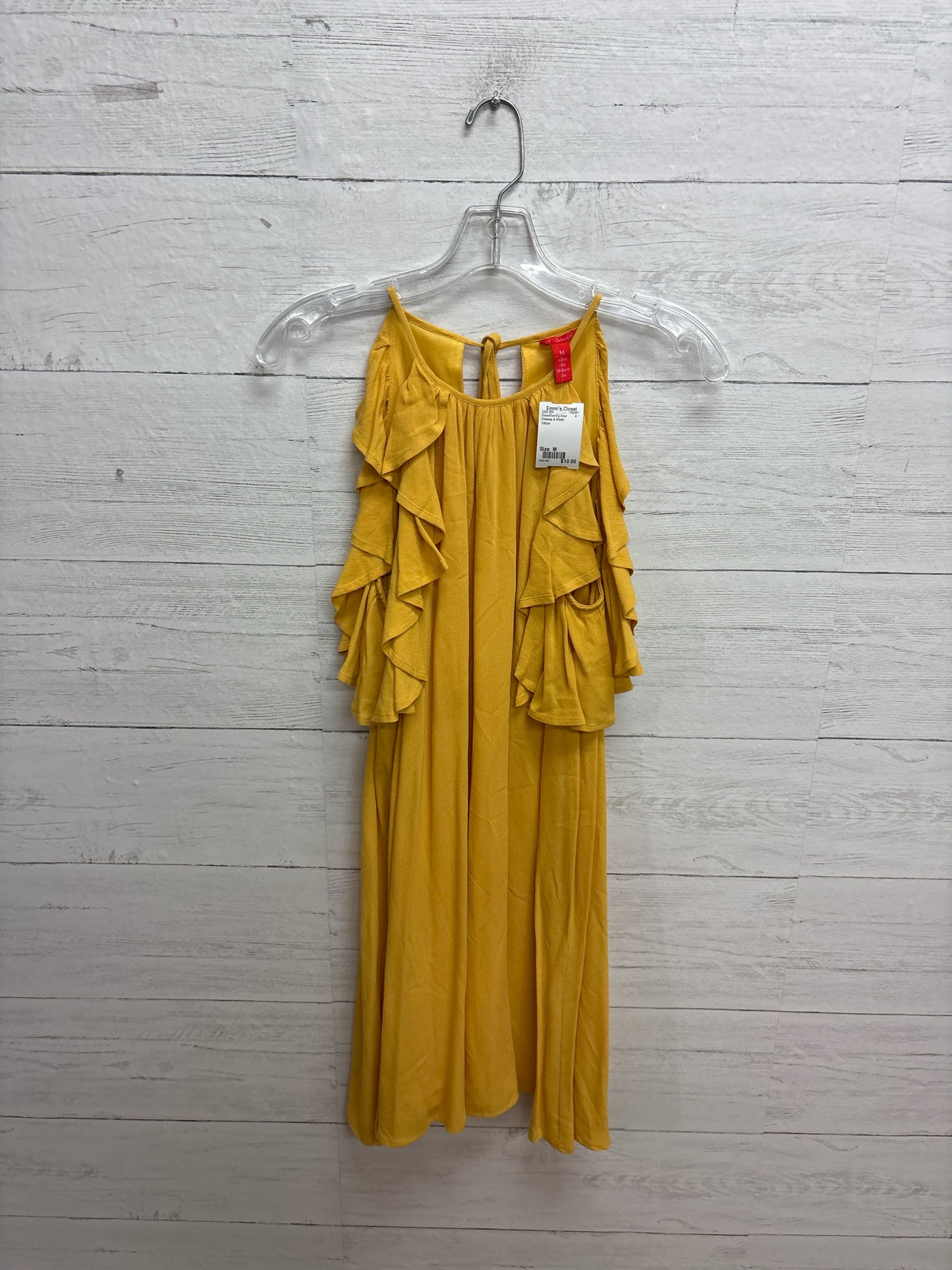Size M Chelsea & Violet Yellow Dress/Evening Wear