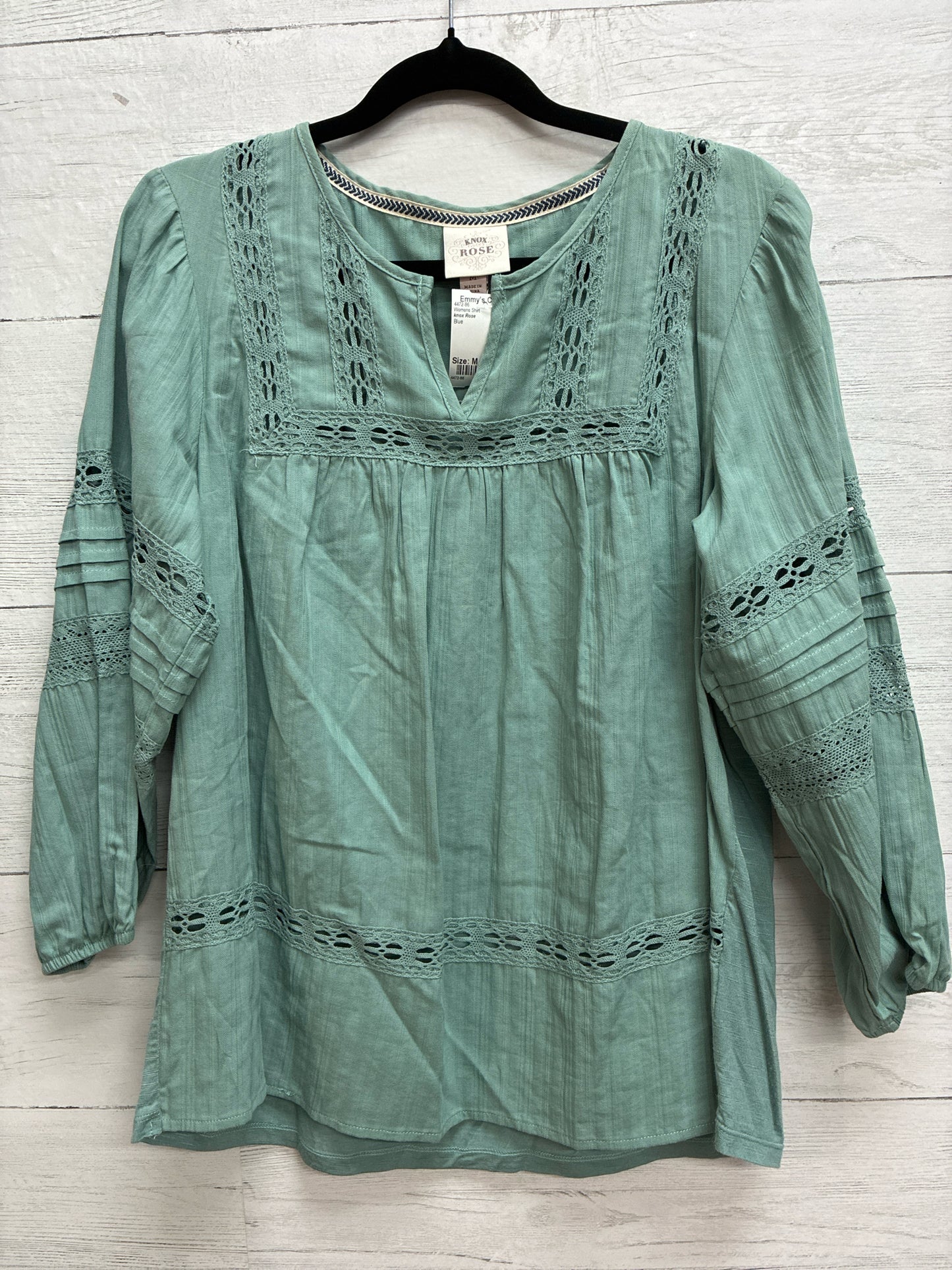 Size M knox Rose Blue Womens Shirt