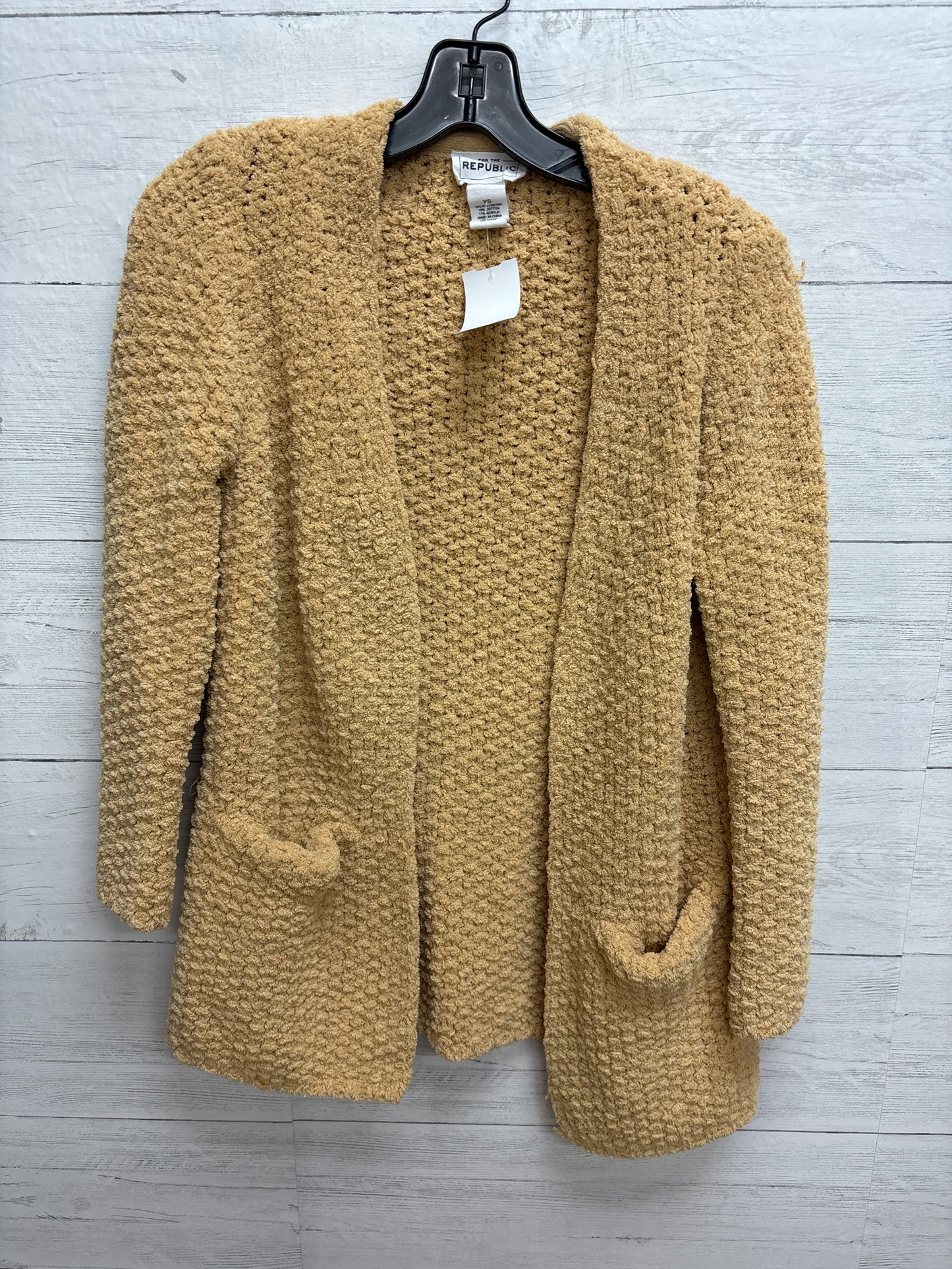 Size XS For The Republic Yellow Womens Cardigan