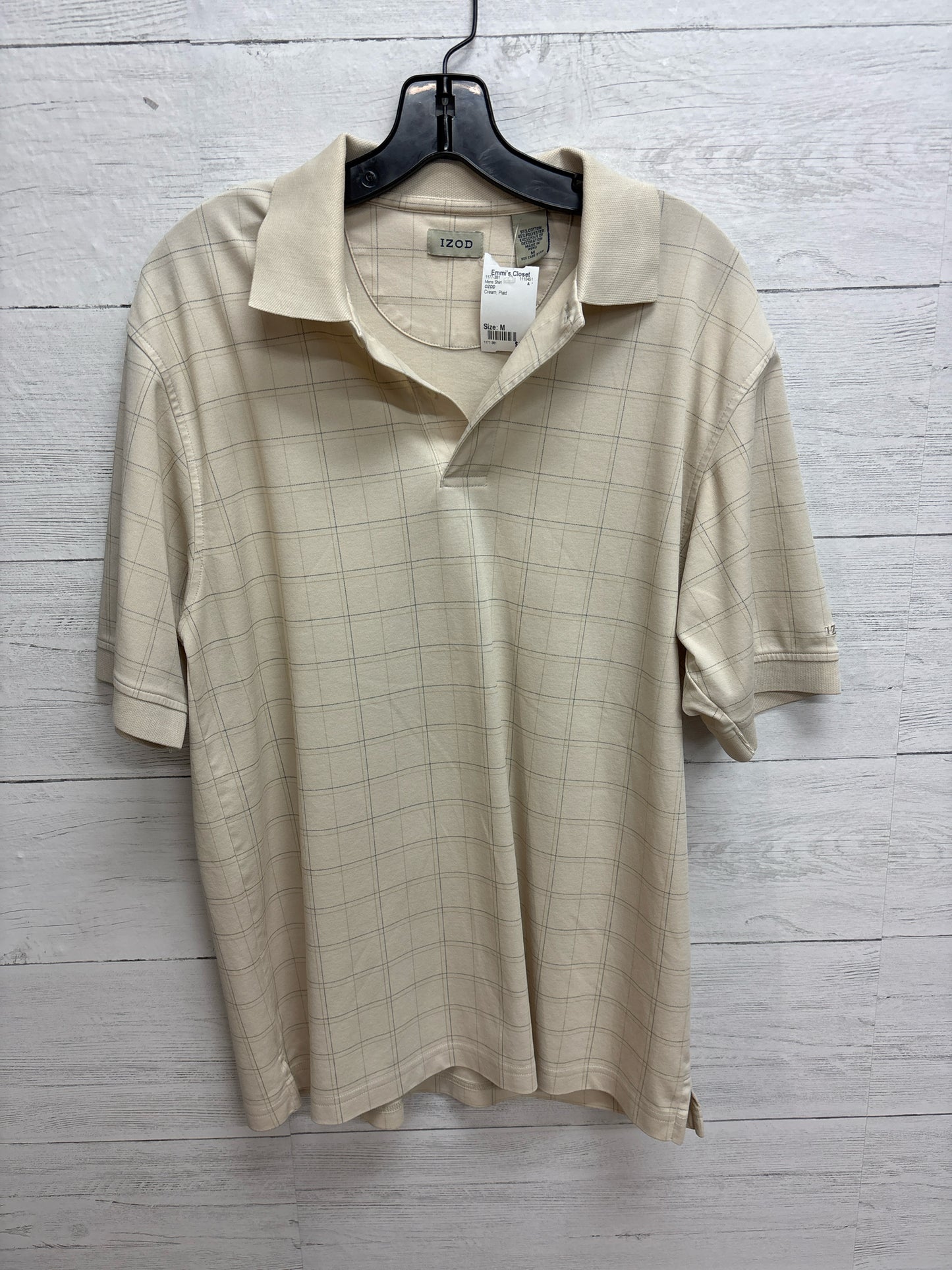 Size M OZOD Cream Mens Shirt