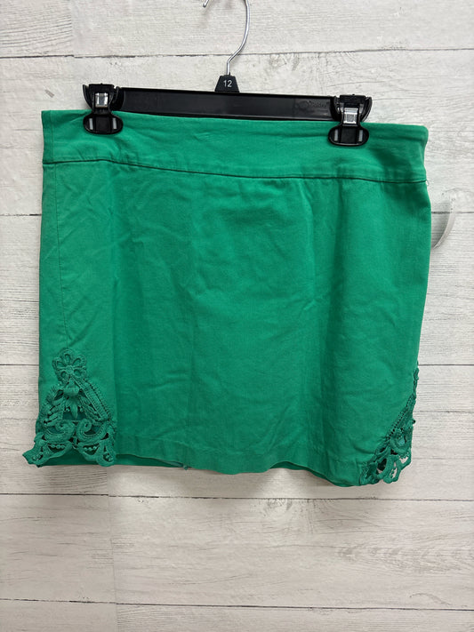 Size 12 Bella Rose Green Skirt