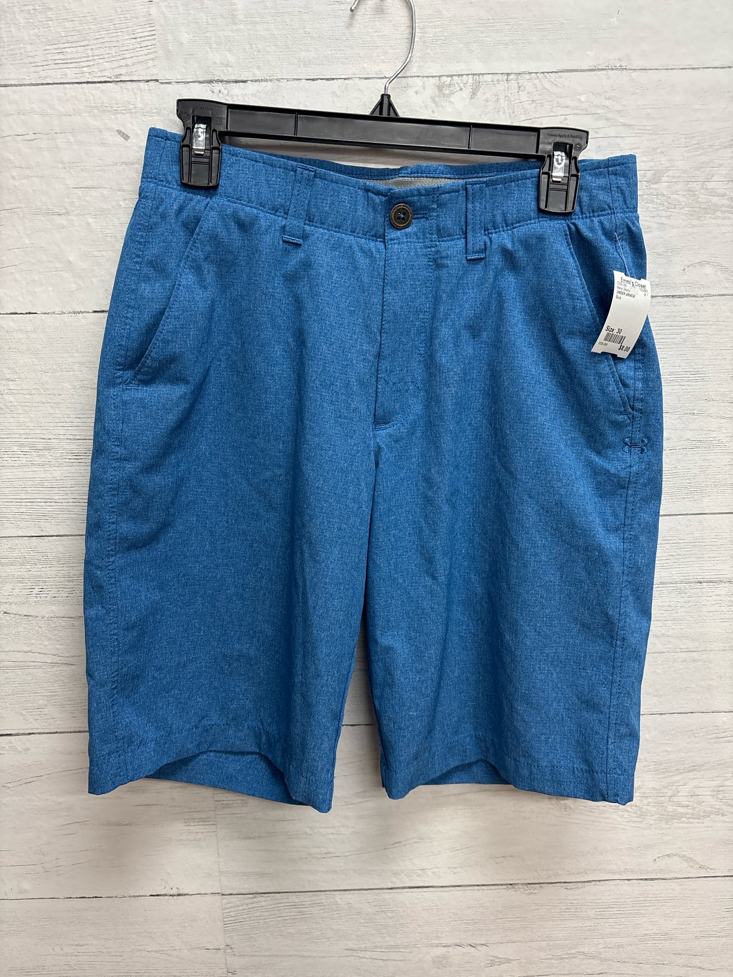 Size 30 UNDER ARMOR Blue Mens Shorts